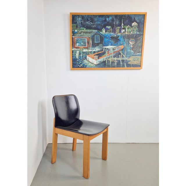 Painting Harbor view acrylic on canvas Jan '69 modern painting on canvas artist Signed Jan '69 Acrylic on canvas. Unique...