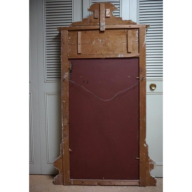 French Hand-Painted Console Table with Mirror and Floral Painting, 1900s For Sale - Image 16 of 18