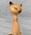 Ceramic Mid-Century Atomic Siamese Cat Porcelain Vanity Lipstick Holder For Sale - Image 7 of 12