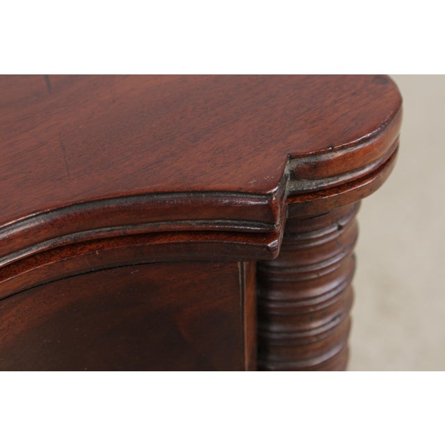 Antique 19th Century Mahogany Inlaid Flip Top Game Table For Sale - Image 11 of 16