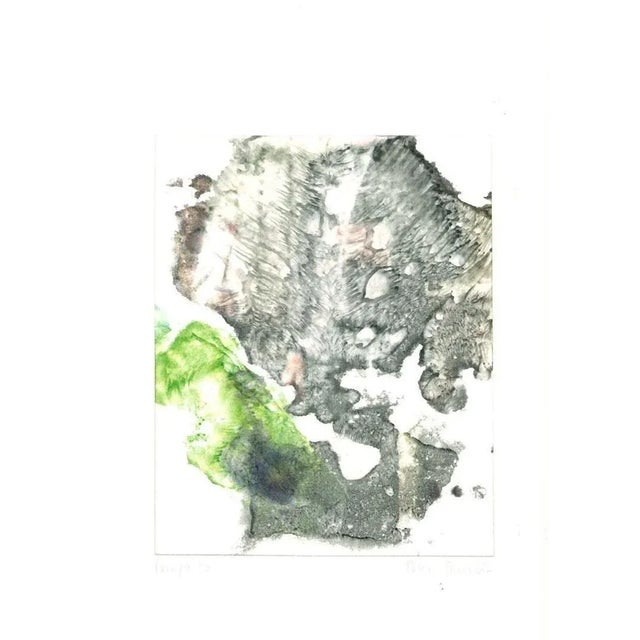 Abstract Composition is an original mixed media drawing in ink and watercolor on paper realized by Peter Dischleit...
