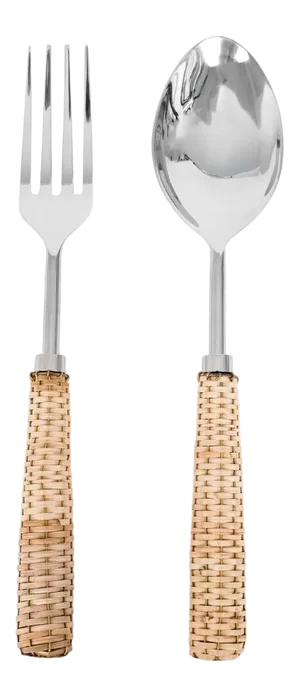 Basketweave Salad Set - a Pair