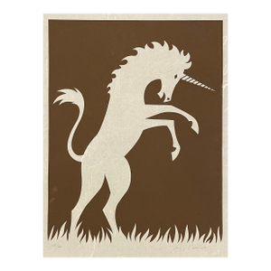 1970s James Omohundro Unicorn Serigraph