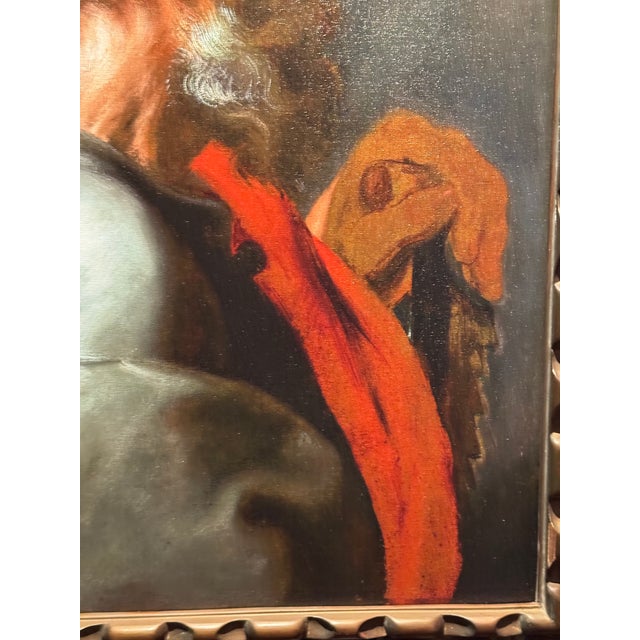 A compelling presentation of Anthony van Dyck's celebrated depiction of Saint Peter, reproduced as a fine art giclée on...