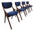 Vintage Danish Dining Chairs by Hovmand Olsen for Mogens Kold, 1960s, Set of 4 For Sale