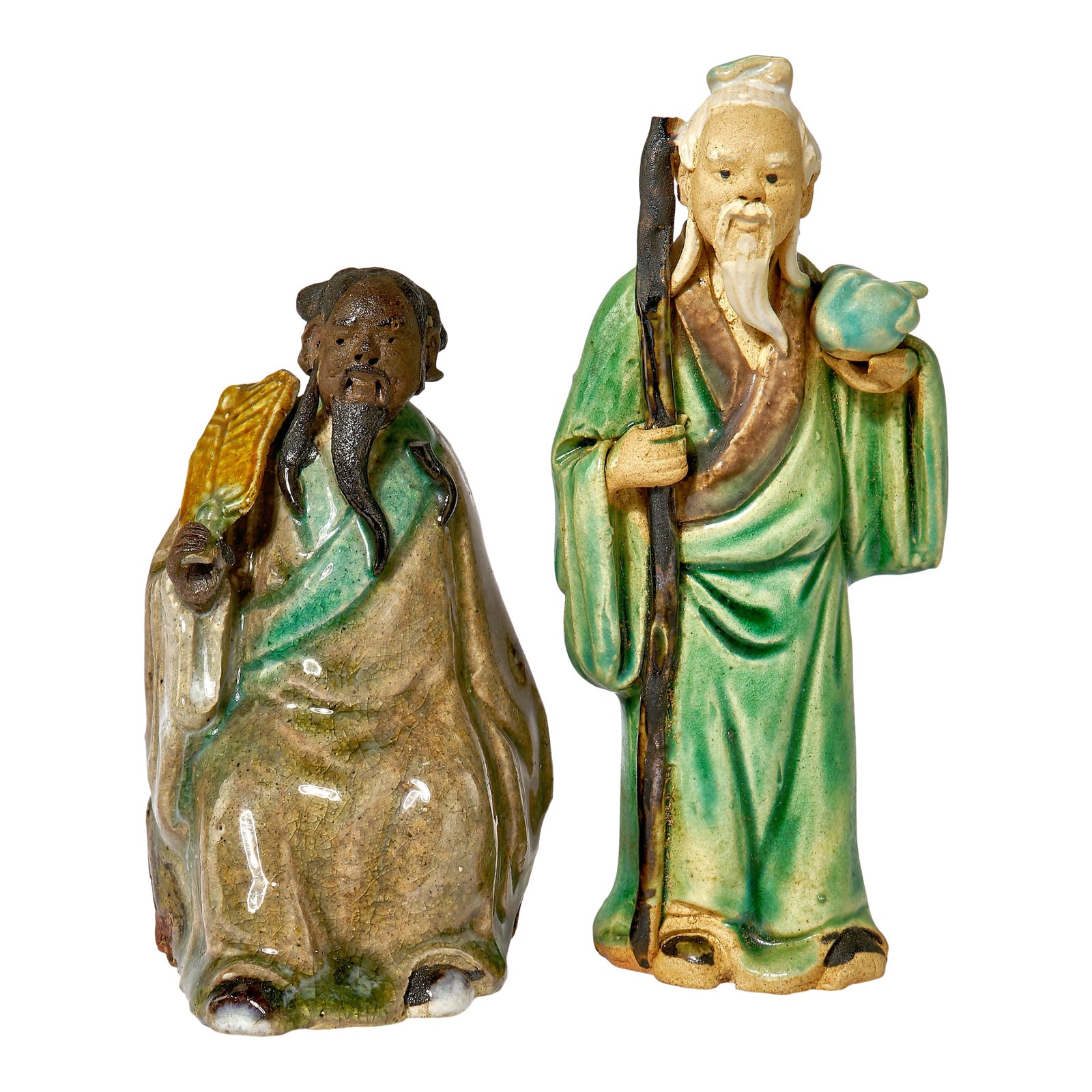 Two Small Antique Chinese Ceramic Figurines Chairish