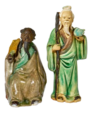 Two Small Antique Chinese Ceramic Figurines