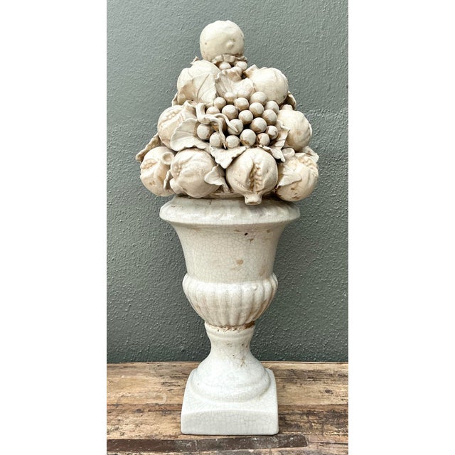 Mid 20th Century Vintage Italian Glazed Ceramic Topiary For Sale - Image 5 of 12