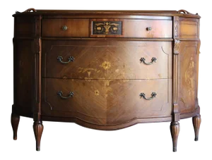 20th Century Widdicomb Demilune Console Cabinet