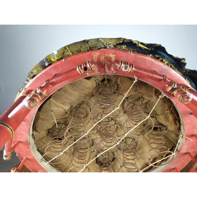 Napoleon III Bamboo Pouf For Sale - Image 14 of 17