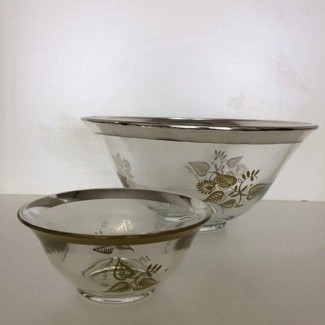 Vintage Mid-Century Georges Briard chip and dip bowls in the classic Georges style.