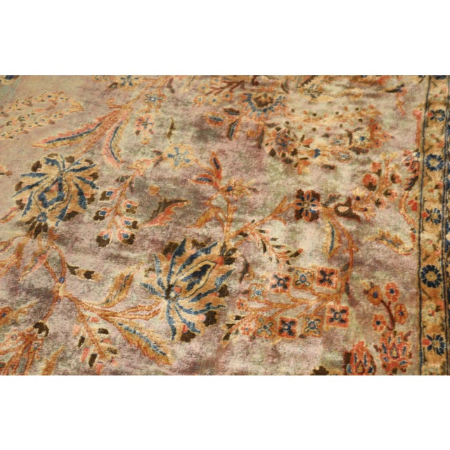 Hologram Color Persian Kashan Rug no. 10961 For Sale - Image 13 of 13