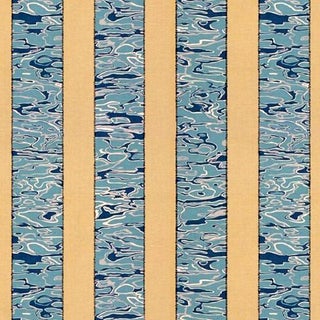 Jeffrey Alan Marks for Kravet "Waterwave" River Linen Blend Fabric- 2.75 Yards For Sale
