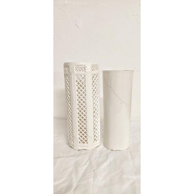 White Ceramic Vase from Manises, Spain, 1930s For Sale - Image 8 of 16