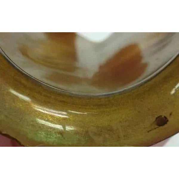 Late 19th Century American Tiffany Studios Gold Favrile Glass Lamp Shade For Sale - Image 5 of 6