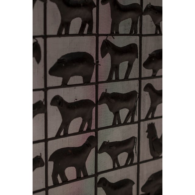 Fire Screen by Jean Touret for Les Artisans de Marolles, France, 1950s For Sale - Image 3 of 9