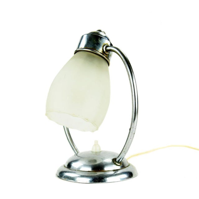 Art Deco Chrome Table Lamp, 1930s For Sale - Image 5 of 5