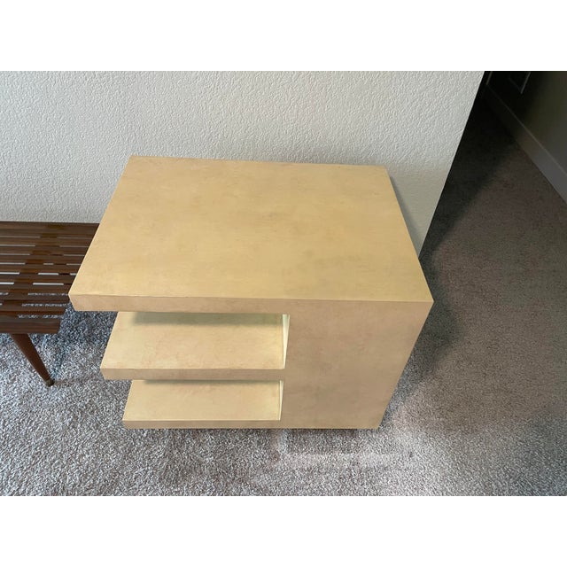 Tan Kreiss “E” End/Side Table, Attributed For Sale - Image 8 of 12