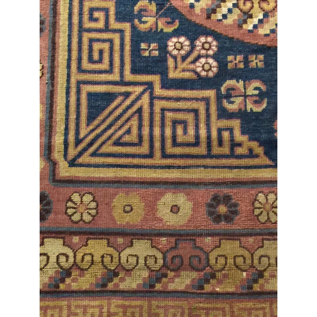 1900 - 1909 Antique Khotan Samarkand Rug 6'8 X 13'3 For Sale - Image 5 of 7