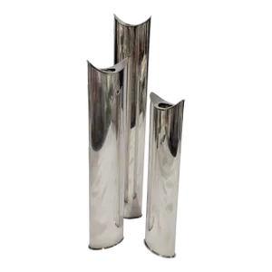 1980s Italian Modern "Giselle" Candleholder or Vases by Sabattini Argenta, Set of 3
