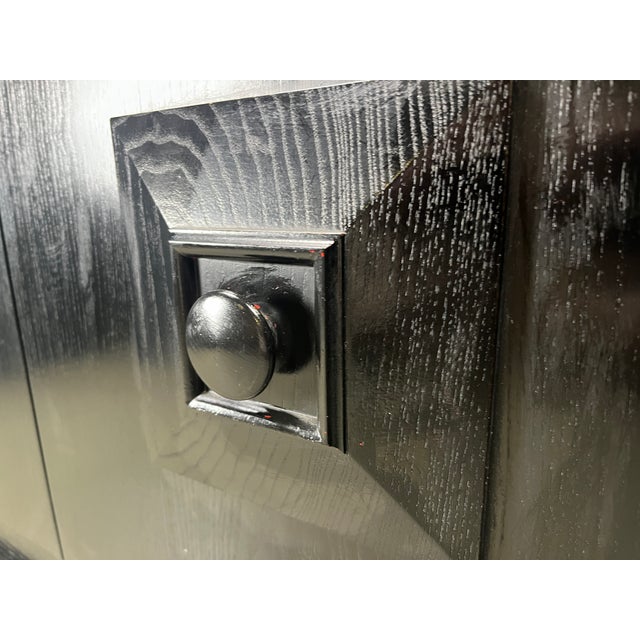 Brutalist Black Bar Cabinet, 1970s For Sale - Image 6 of 11