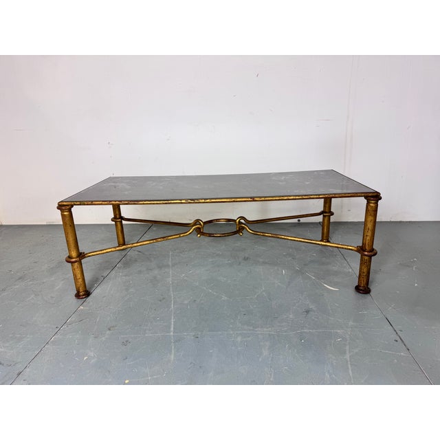 Mid-Century Modern Vintage Gilded Regency Coffee Table by Giovanni Banci for Hermès, 1960s For Sale - Image 3 of 15
