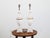 1920s French White Marble Vase Shaped Table Lamps Mounted on Lucite - a Pair For Sale - Image 10 of 10