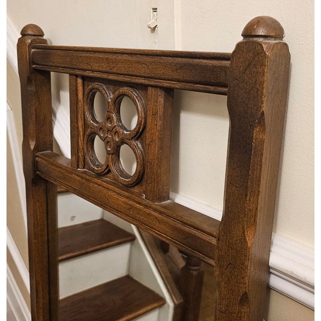 1960s Conant Ball Mid Century Walnut Frame Wall Mirror For Sale - Image 5 of 9