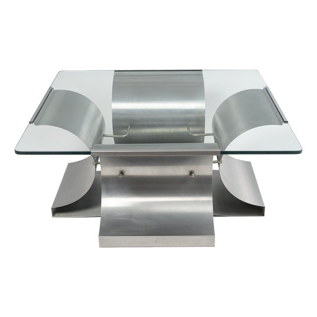 Coffee Table attributed to François Monnet for Kappa, 1970 For Sale