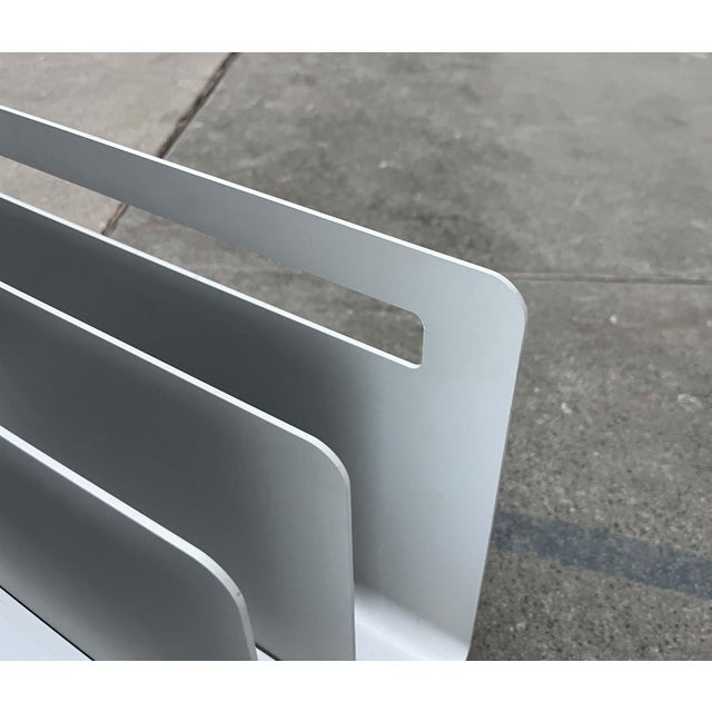 Minimalist Aluminum Magazine Rack by Norman Foster for Helit, Germany, 1990s For Sale - Image 6 of 18