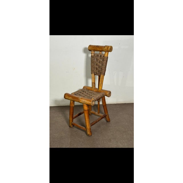1960s Brazilian Sculptural Bamboo Armchair by José Caldas, 1960s For Sale - Image 5 of 9