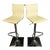 1970s Vintage Modern White Vinyl Barstools For Sale