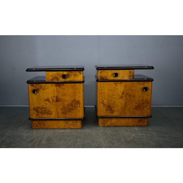 Bedside Tables by Jindrich Halabala, Former Czechoslovakia, 1940s, Set of 2 For Sale - Image 18 of 18