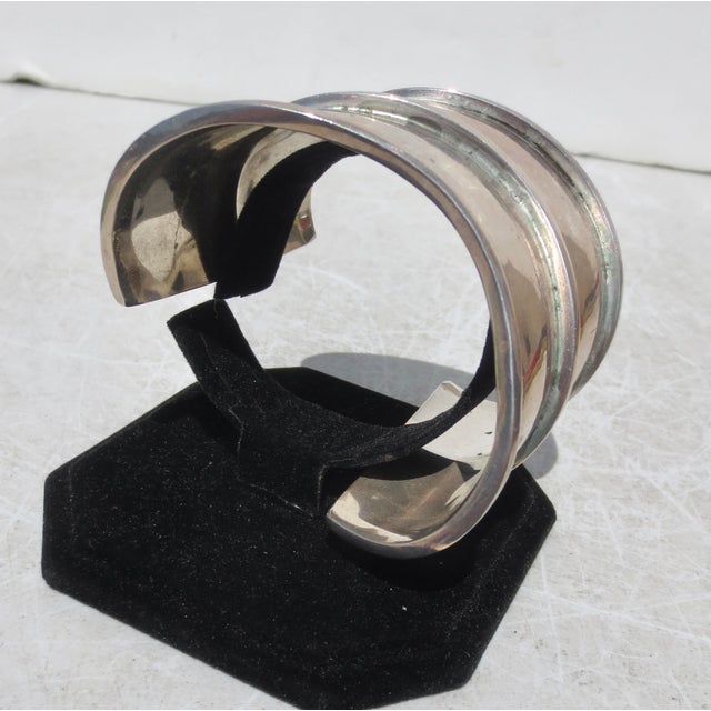 Sterling Silver Cuff by Bartels For Sale - Image 4 of 6
