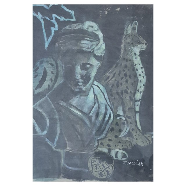 Zofia Misiak, A Twilight, 2024, Gouache on Paper For Sale