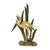 Gold Mid-Century Modern Brass Heron Figurine, 1950s For Sale - Image 8 of 16