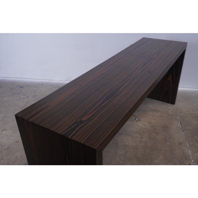 Black Vintage Macassar Wood Console or Sofa Table For Sale - Image 8 of 10