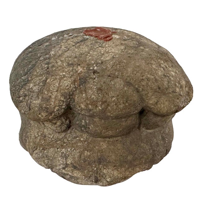 Late 19th-Century Antique Chinese Carved Stone Heracles Head For Sale - Image 13 of 14