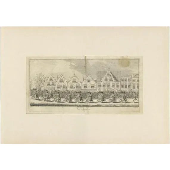 Fokke, The Funeral Procession of Anna Van Hannover, 1761, Print For Sale - Image 6 of 6