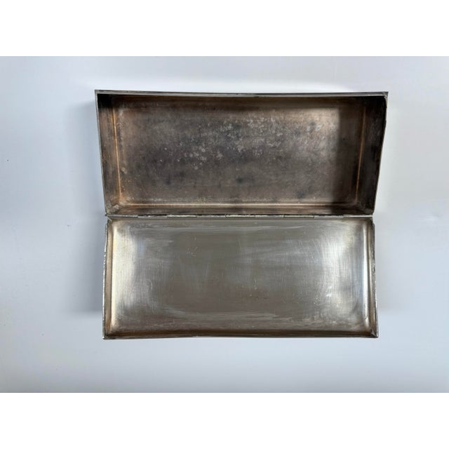 Vintage Silver Plate Box For Sale - Image 9 of 11