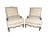 Pair of Vintage Hickory Chair Louis XV Bergère Armchairs – French Provincial Upholstered Accent Chair With Carved Wood Frame For Sale - Image 13 of 16