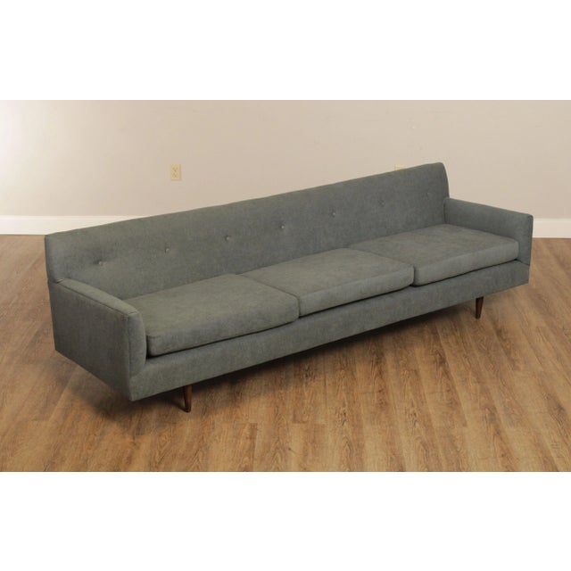 High Quality Vintage 1960's Mid Century Sofa, Newly Upholstered, Possibly Milo Baughman Or Paul McCobb (Not Labeled)