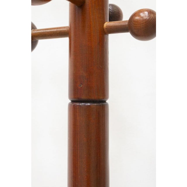 Coat Hanger in Fir Wood, 1970s For Sale - Image 6 of 10