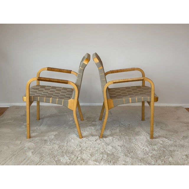 Model 45 Lounge Chairs attributed to Alvar Aalto for Artek, 1970s, Set of 2 For Sale - Image 10 of 18