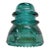 Vintage Hemingray 42 Aqua or Teal Glass Insulator For Sale