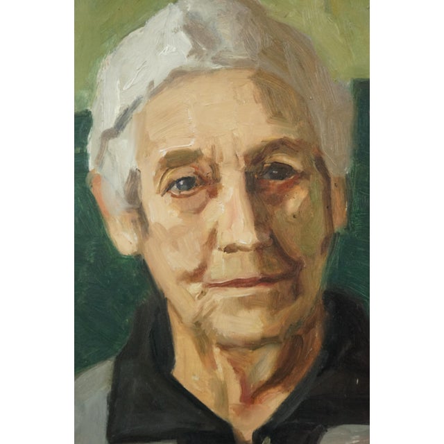 Bruno Krauskopf, Post-Impressionist Portrait of an Elderly Woman, 20th Century, Oil on Masonite, Framed For Sale - Image 10 of 18