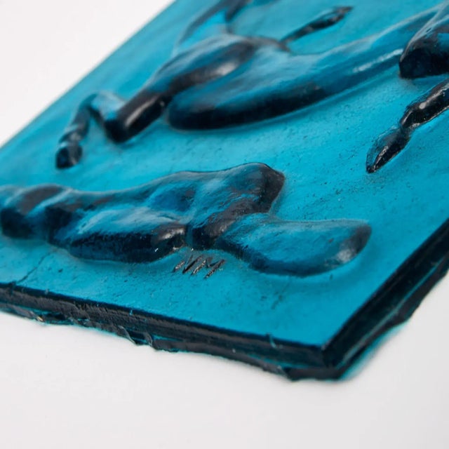 1930s Glass Tile of Wounded Gazelle by Napoleone Martinuzzi for Venini For Sale - Image 5 of 9