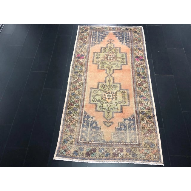 Handmade wool and cotton rug in Turkish Anatolia Carpet, Vintage Oushak Rug, Turkish Vintage Anatolian Rug, Handmade wool...