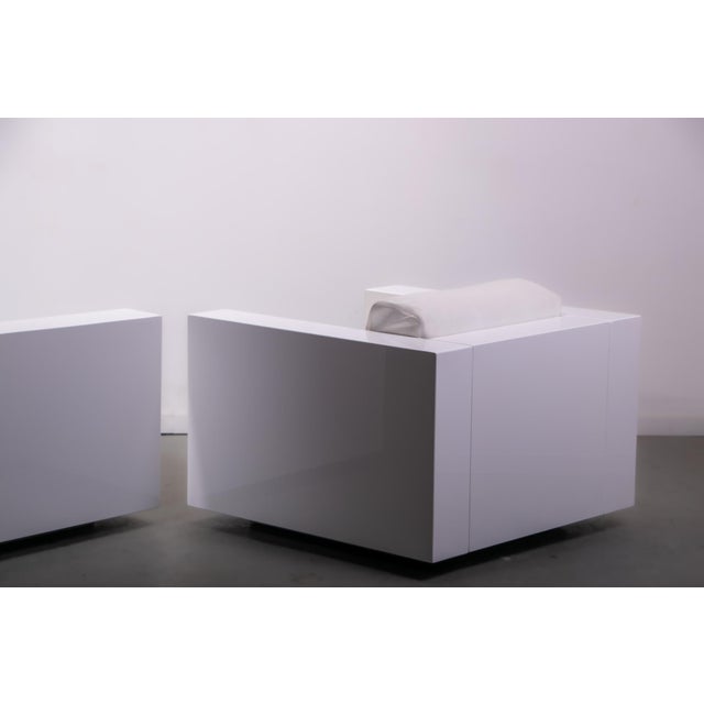 Saratoga Armhairs by Lella and Massimo Vignelli for Poltronova, 1990, Set of 2 For Sale - Image 6 of 18