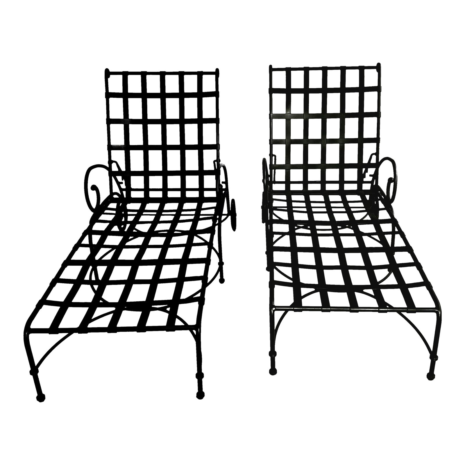 Pair of Vintage Brown Jordan Florentine Chaise Lounges Chairish